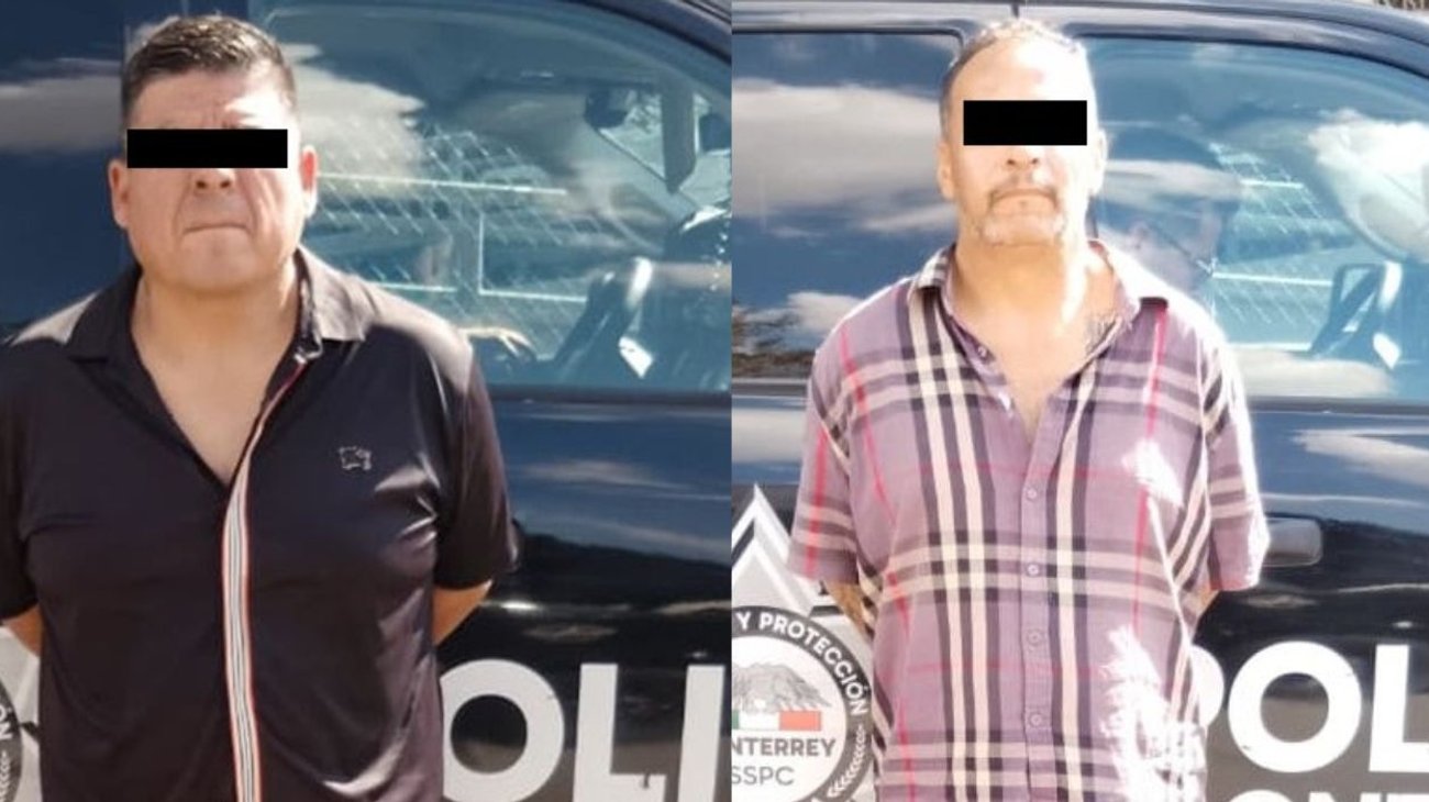 Detienen a dos hombres con presunta cocaína en Monterrey
