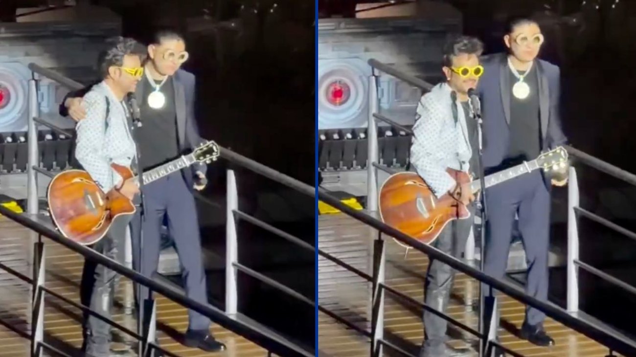 Dani Flow sorprende al cantar con Aleks Syntek en León