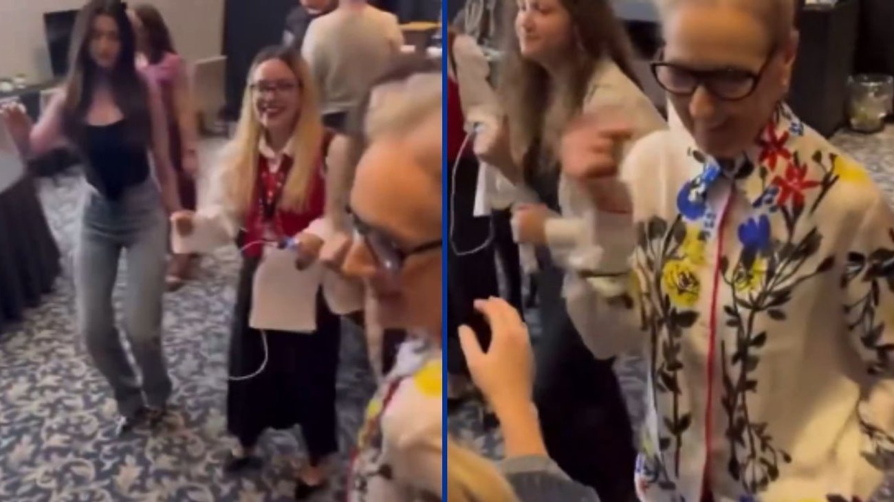 Anne Hathaway y Meryl Streep baila al son de 'Los Ángeles Azules'