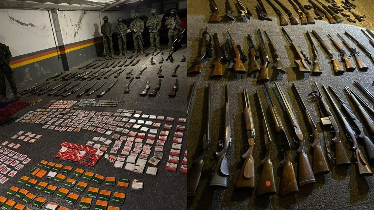 Incautan megaarsenal con 30 mil municiones en Ecuador