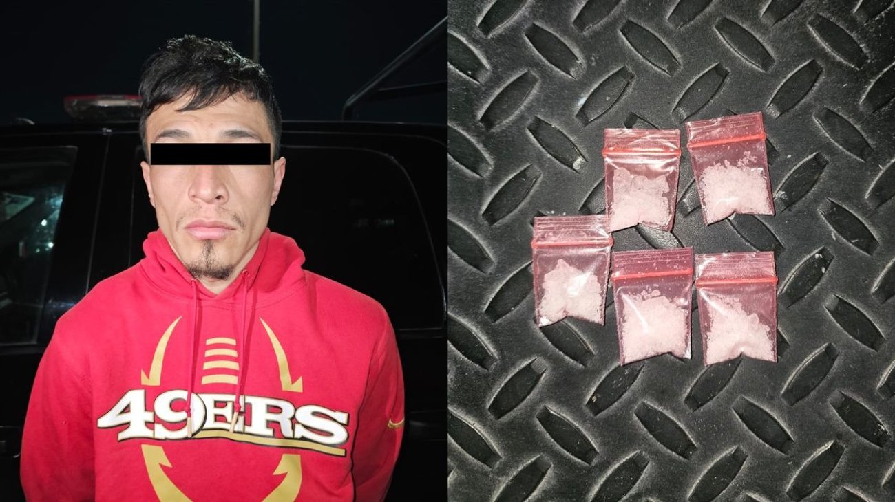 Detenido con cristal e investigado por robos en Monterrey