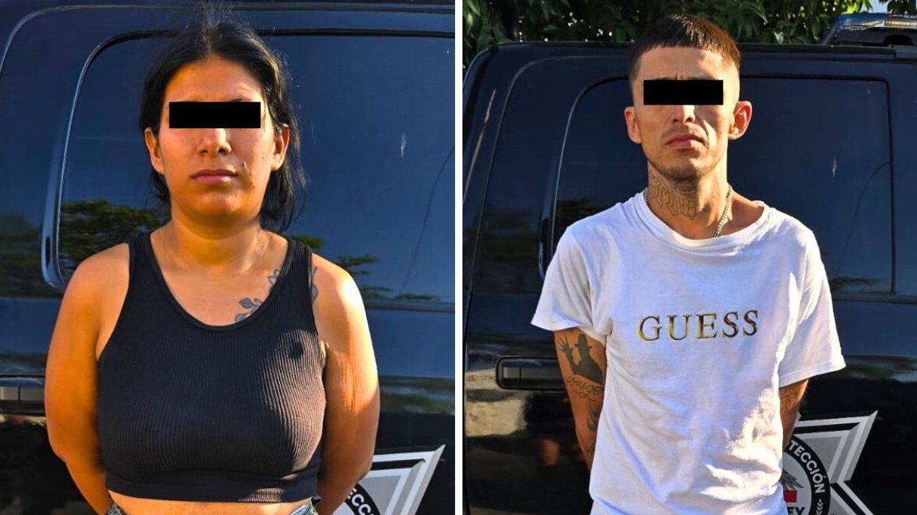 Detienen a pareja con 45 bolsas con cristal en Guadalupe