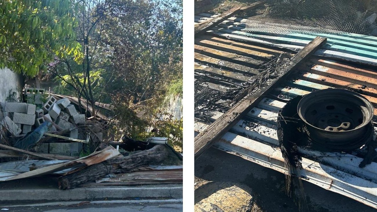 Quema de cobre termina en incendio en Guadalupe