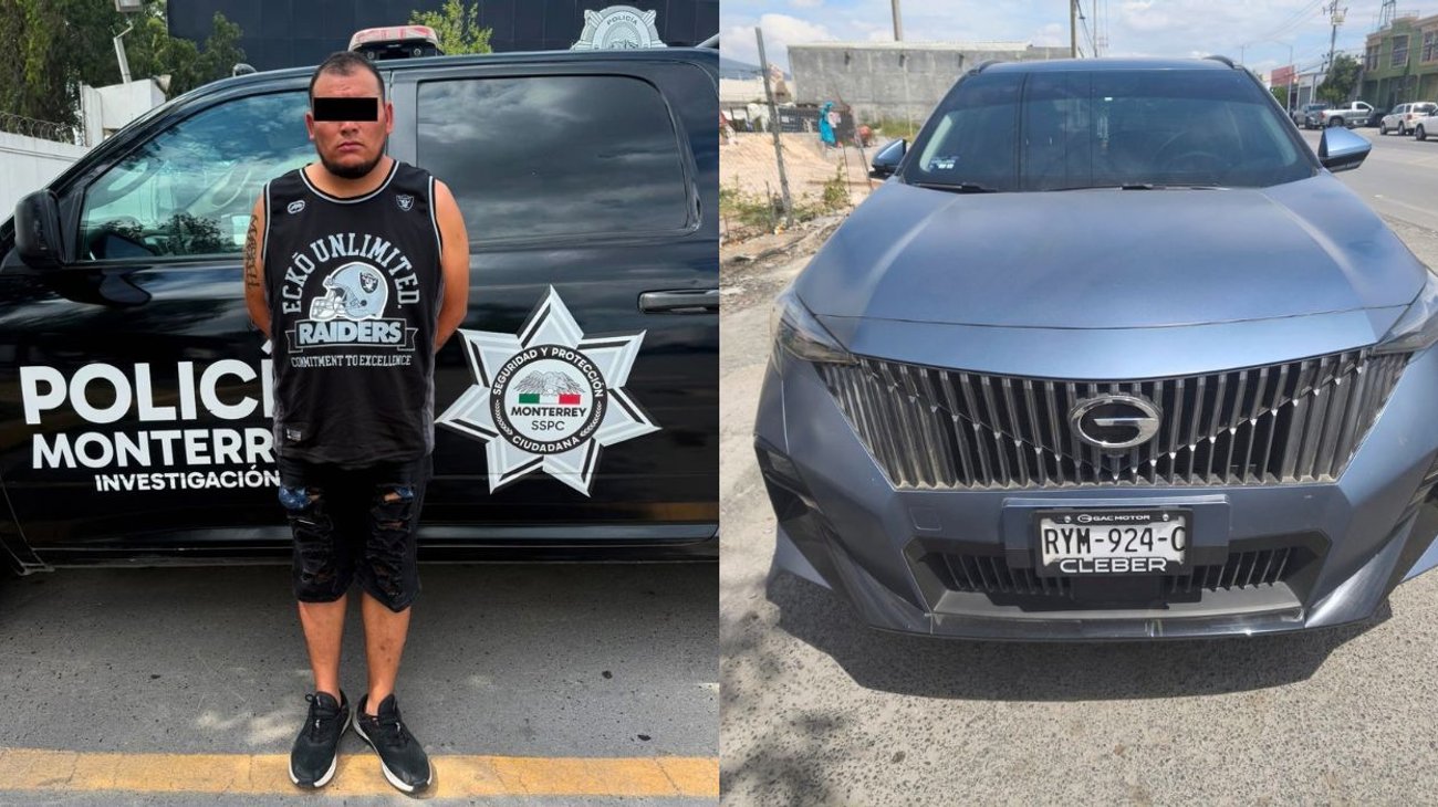 Detectan a presunto monta choques y lo detienen en Monterrey