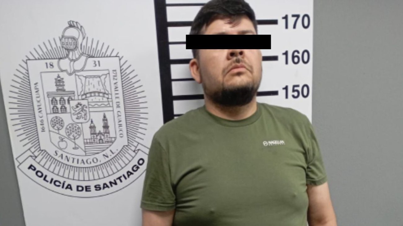 Capturan a hombre con placas falsas en Santiago