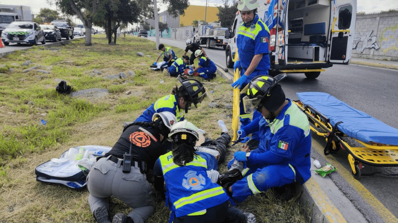 Accidente en motocicleta deja dos lesionados en San Nicolás