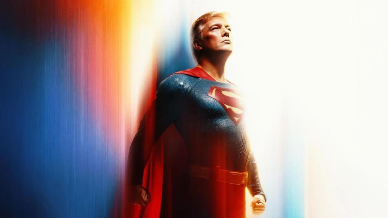 La Casa Blanca publica imagen de Trump como ¡'Superman'!