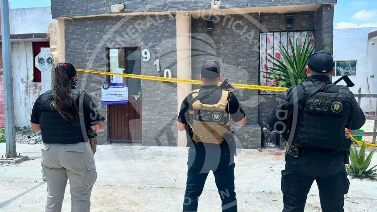 Catean vivienda en Ciénega de Flores; detienen a dos