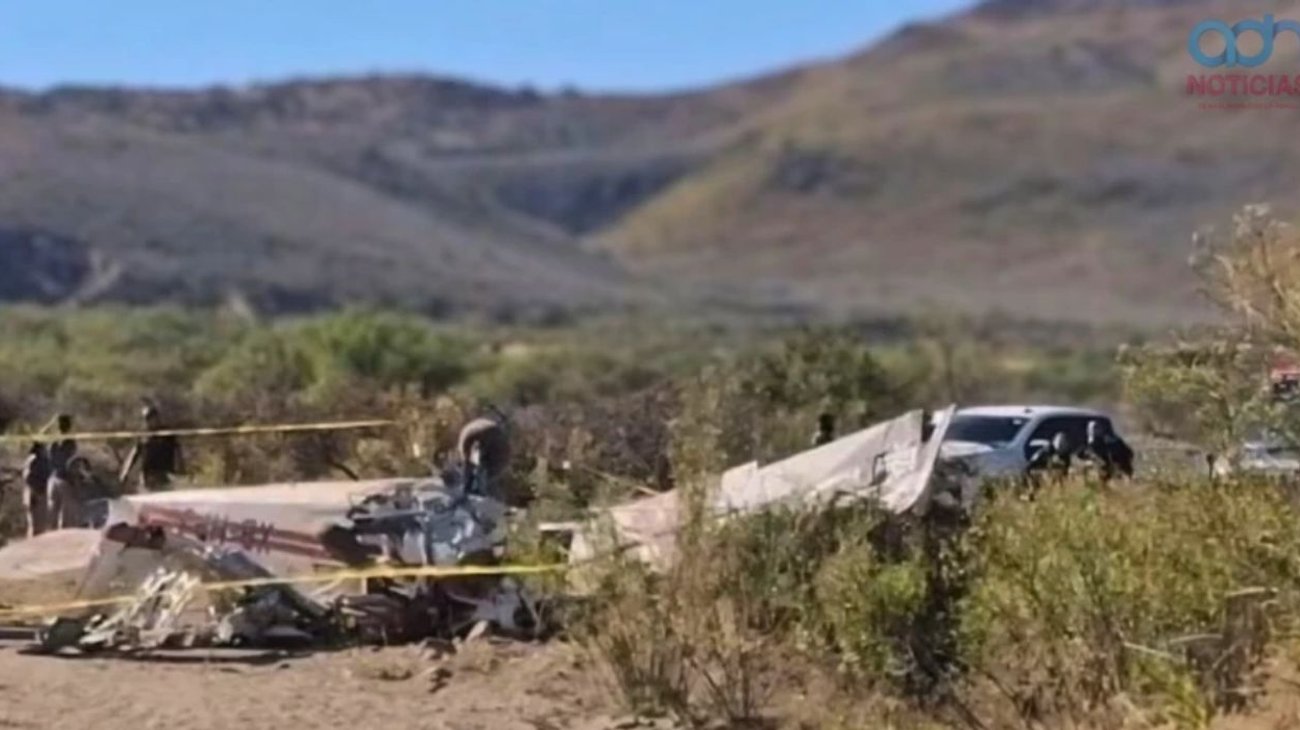 Avioneta se desploma en Chihuahua y deja dos personas muertas