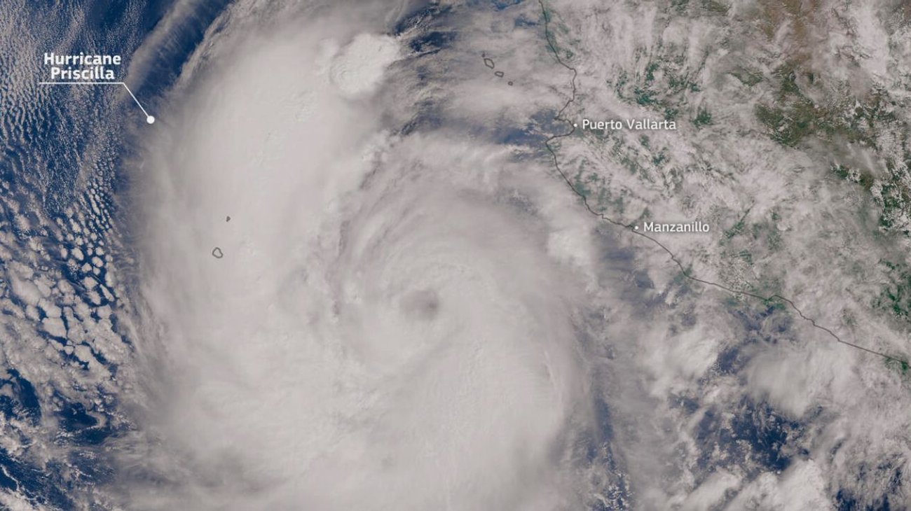 'Priscilla' se convierte en tormenta tropical con fuertes lluvias