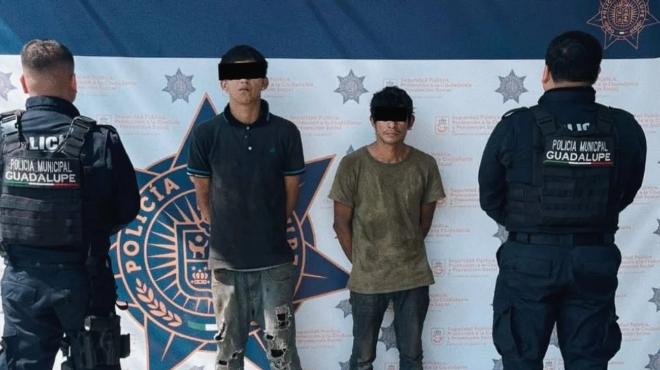 Detienen a dos por robo de chatarra en empresa de Guadalupe