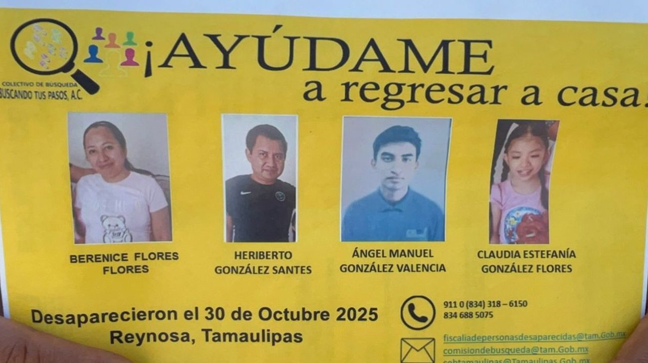 Desaparece familia completa en Reynosa sin dejar rastro