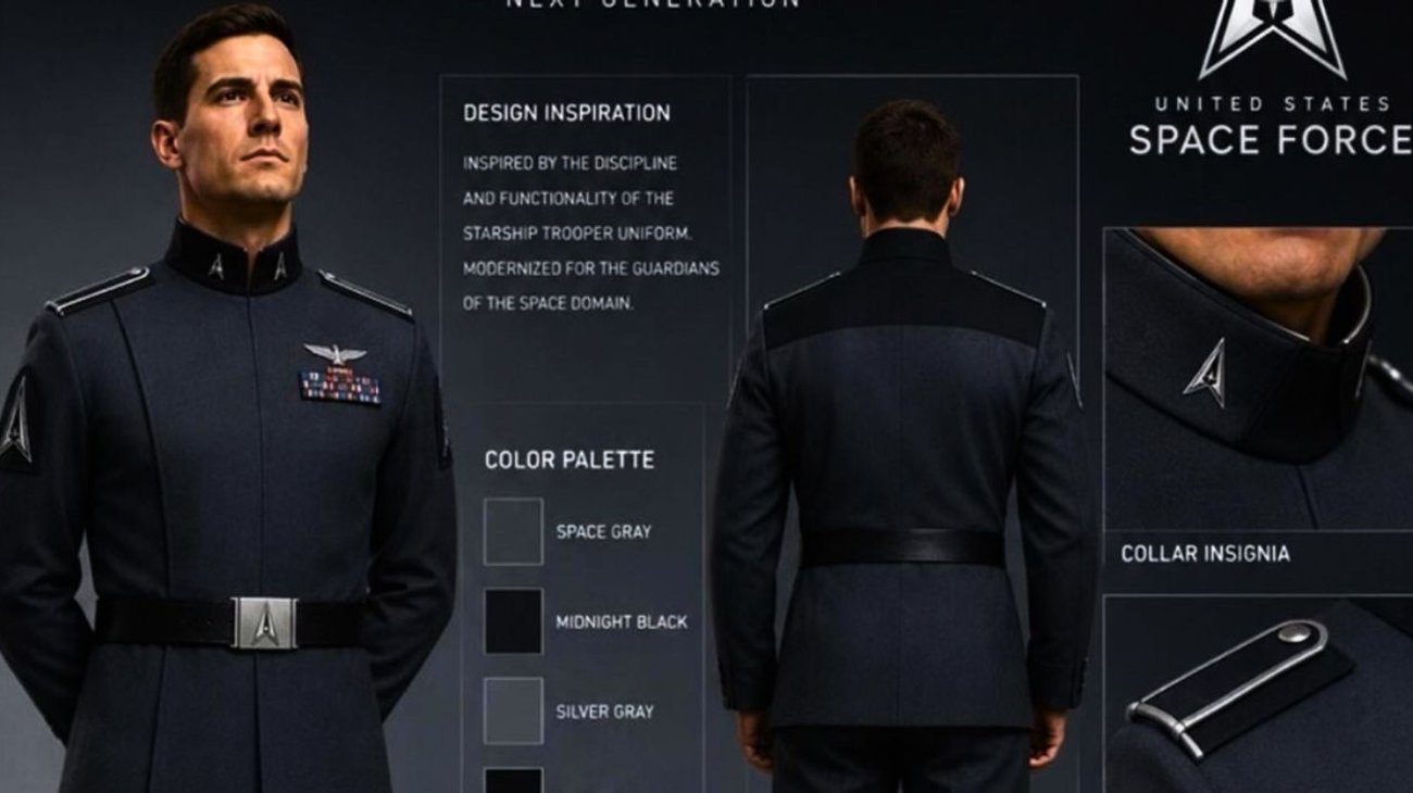 Trump plantea uniforme espacial inspirado en 'Starship Troopers'