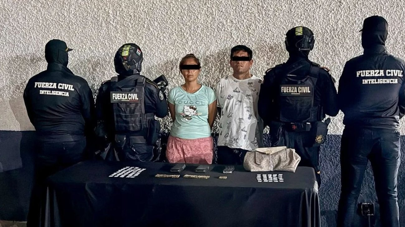 Detienen a pareja con armas y municiones en Guadalupe 