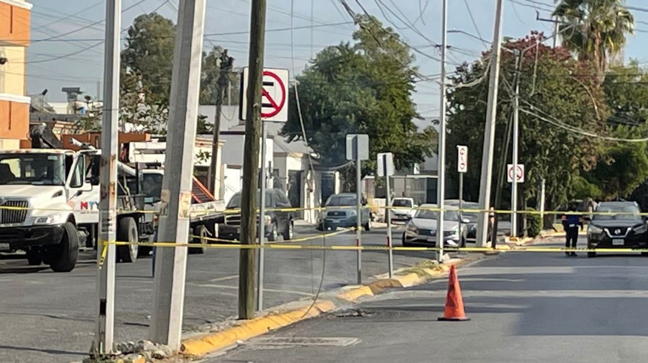 Alarma incendio de cable de alta tensión al sur de Monterrey