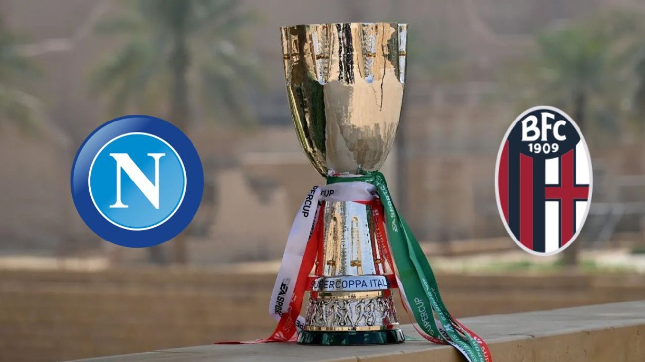 Napoli y Bolonia se enfrentarán por la Supercopa de Italia