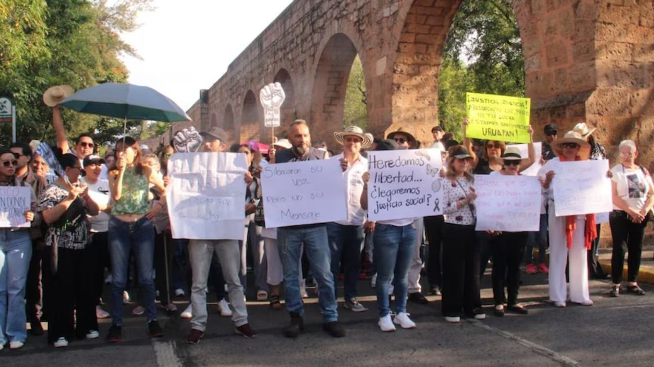 Morelia marcha por justicia tras asesinato de Carlos Manzo