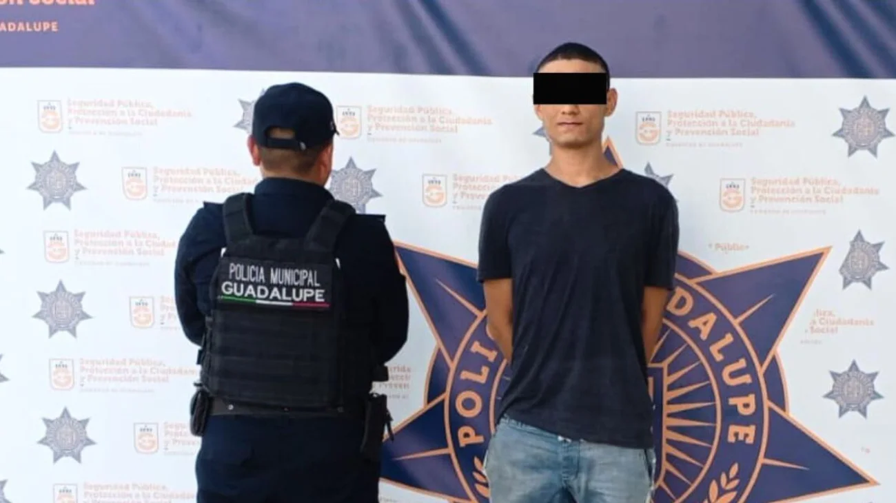 Capturan a hombre acusado de asaltar a joven en Guadalupe