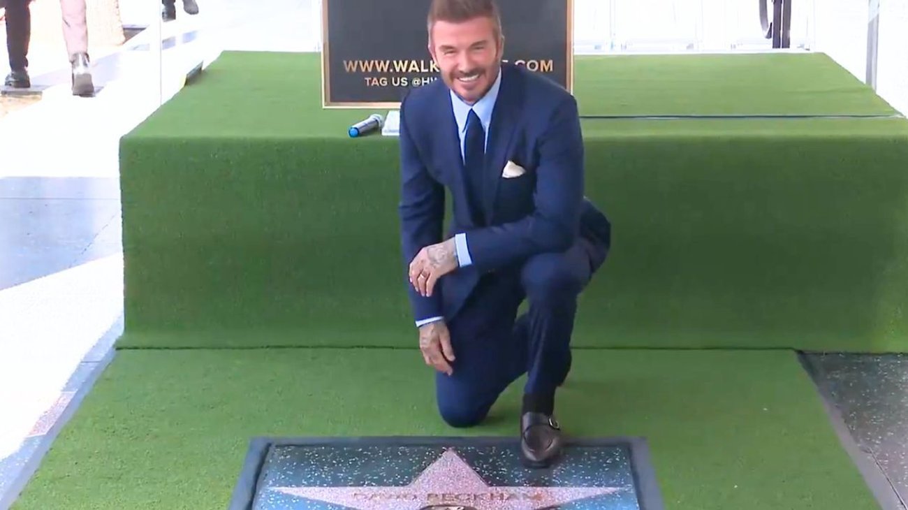 David Beckham recibe estrella en el Paseo de la Fama de Hollywood