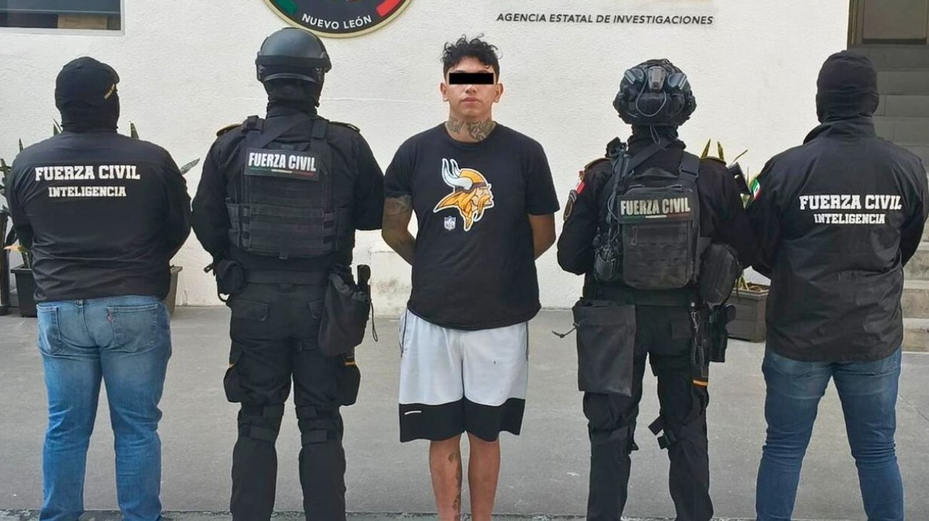 Arrestan a joven armado y con presunta marihuana en Pesquería