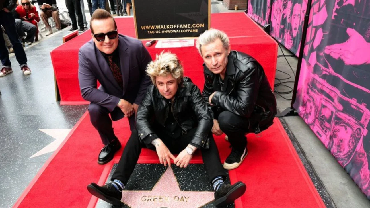 Green Day recibe su estrella en el Paseo de la Fama de Hollywood