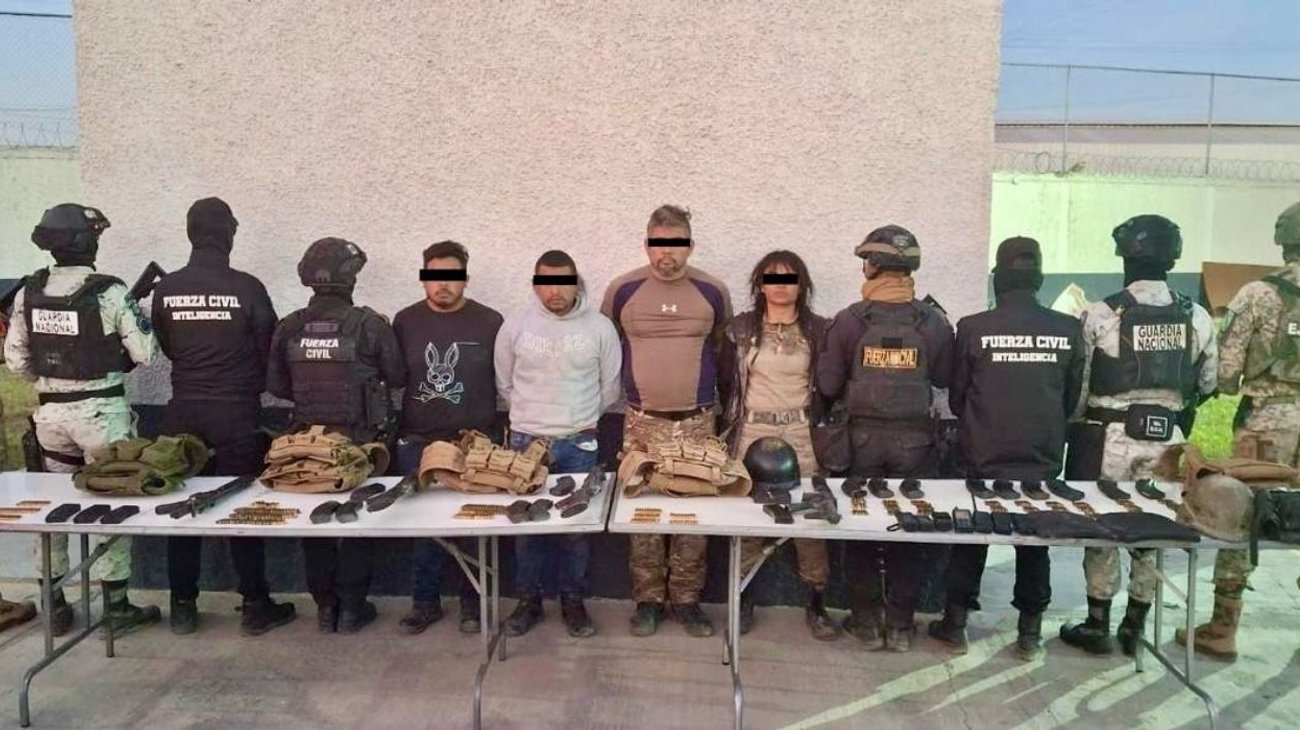 Detienen a cuatro sujetos armados en Linares 