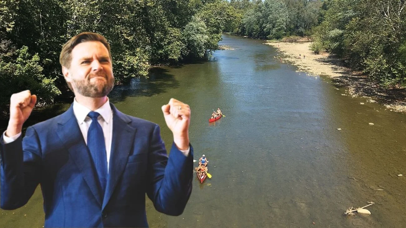 Militares elevan río para que JD Vance disfrute paseo en barco