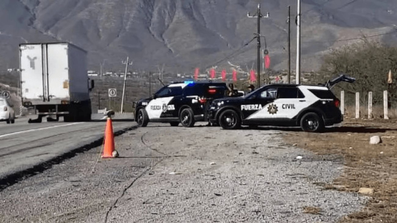 Hallan cuerpo dentro de contenedor sobre Carretera Libre Saltillo