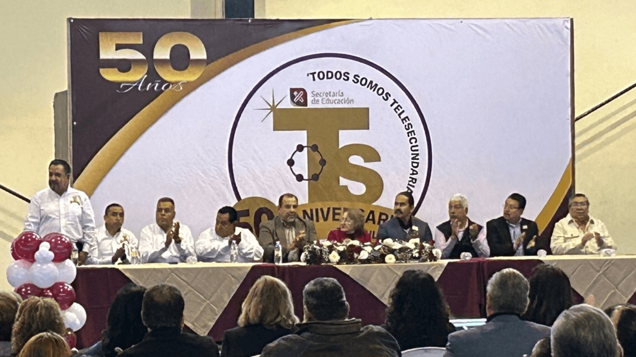 Telesecundarias celebran 50 años de educación en zonas rurales