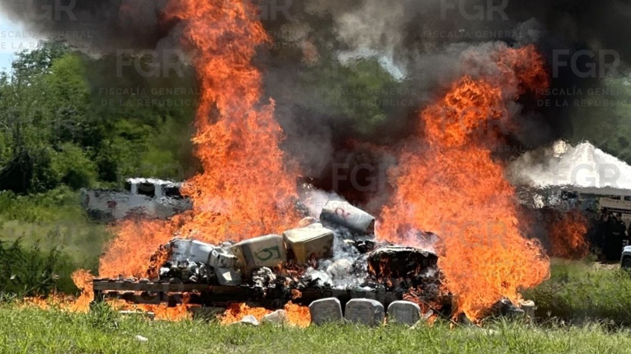 Destruye la FGR narcóticos y tragamonedas en Sinaloa