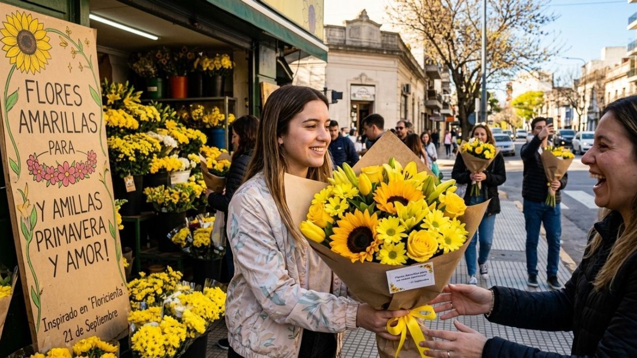 Preparan flores amarillas para regalar este 21 de septiembre