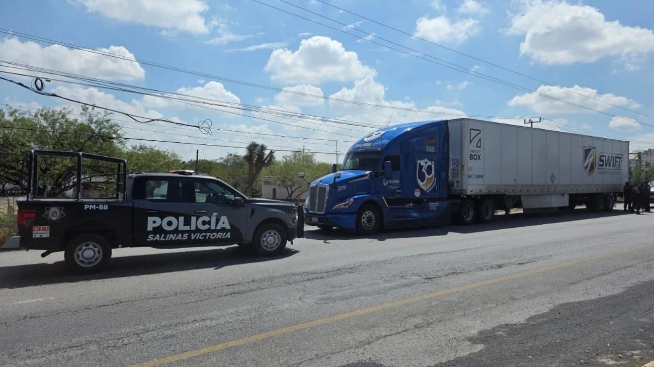 Cae en Salinas Victoria por robar con violencia un tráiler
