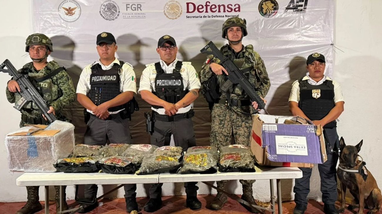 Detectan seis kilos de presunta droga en paquetería de Escobedo