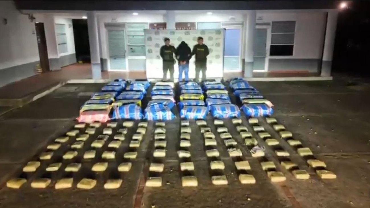 Decomisan una tonelada de marihuana en Colombia