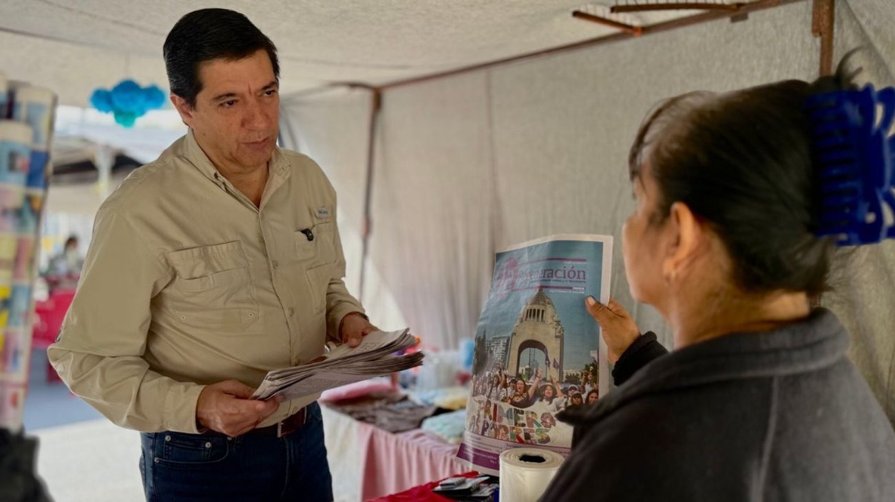 Recorre Felipe Canales mercadito de Jardines del Canadá 