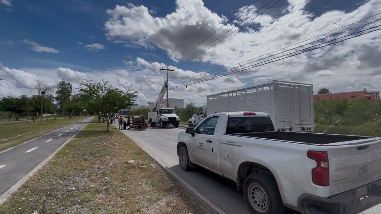 CFE realiza mantenimiento tras apagones en Matamoros