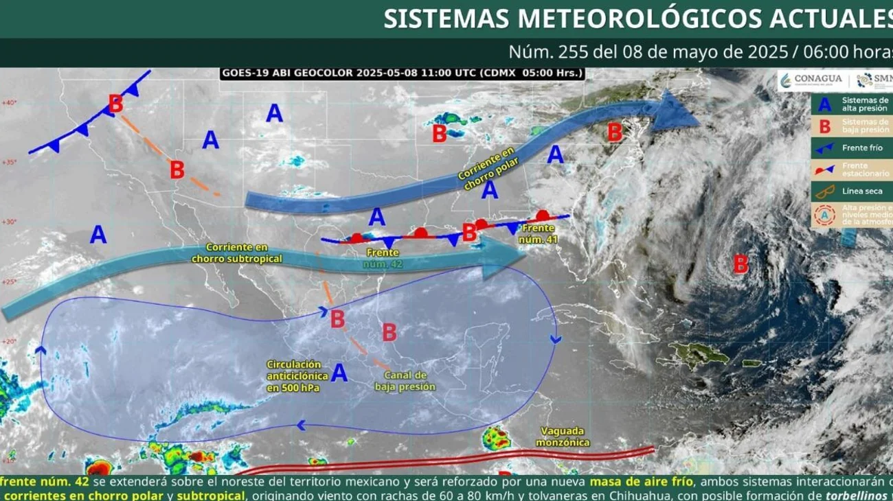Prevén lluvias intensas, fuertes vientos y posibles tornados