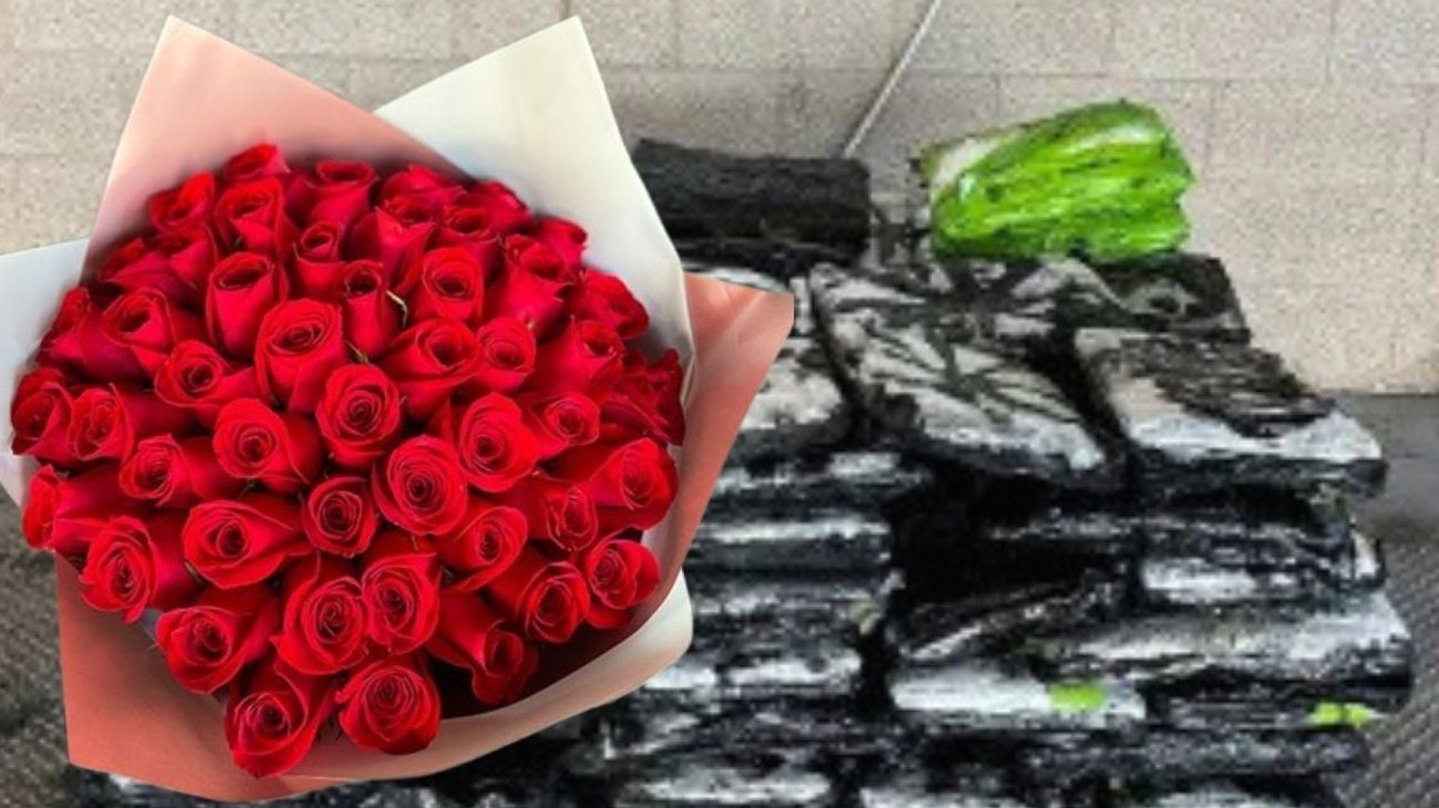 Descubren droga en cargamento de rosas en el Puente Pharr