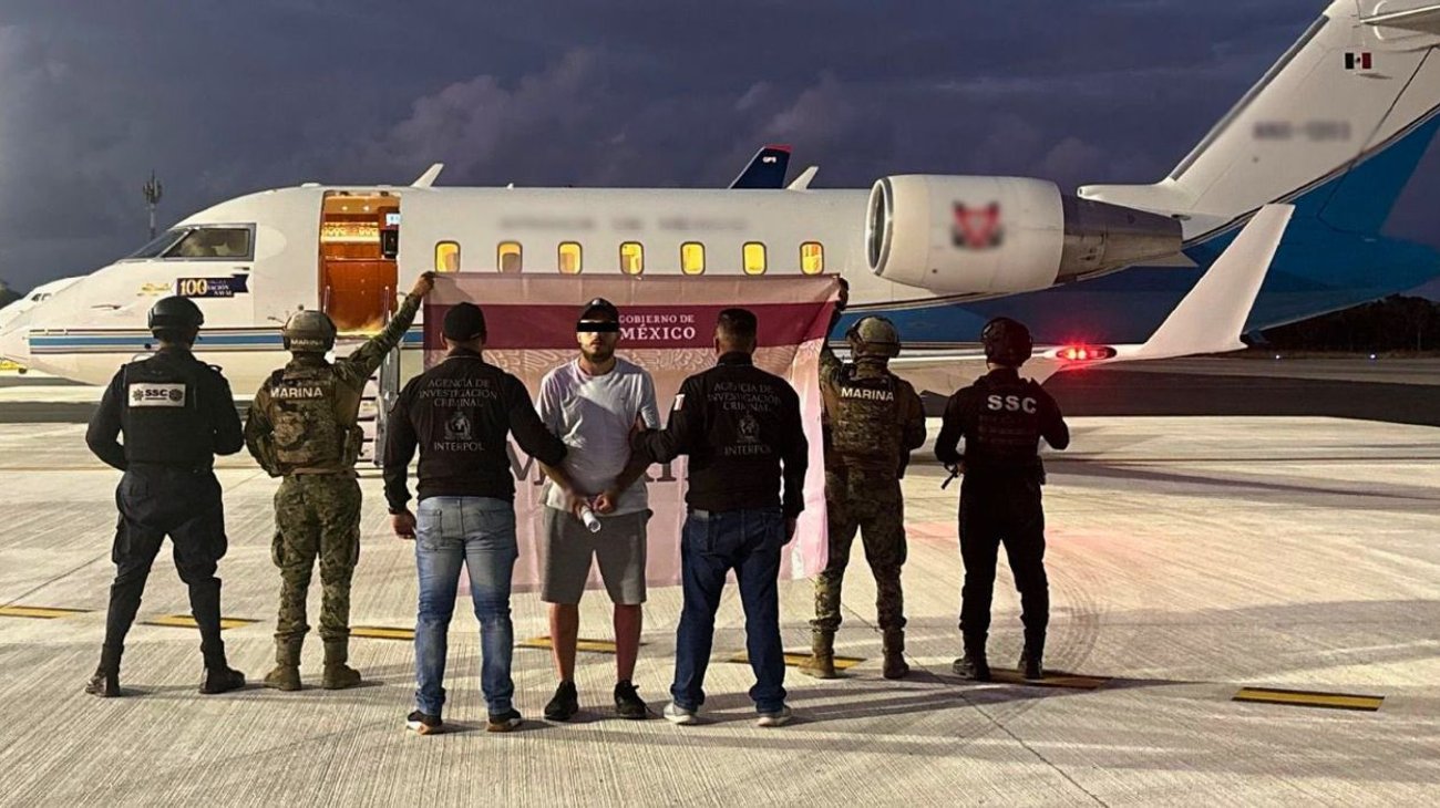 Cae en Cancún presunto líder criminal con ficha roja de Interpol