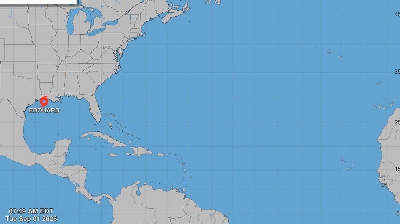 La tormenta Edouard se fortalece rumbo a Texas y Luisiana