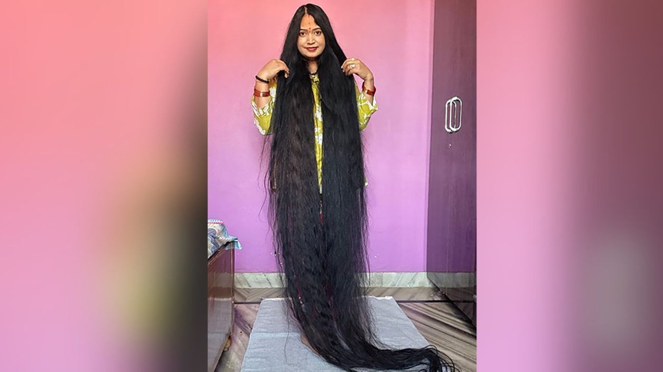 Rompe récord Guinness por tener el cabello más largo del mundo