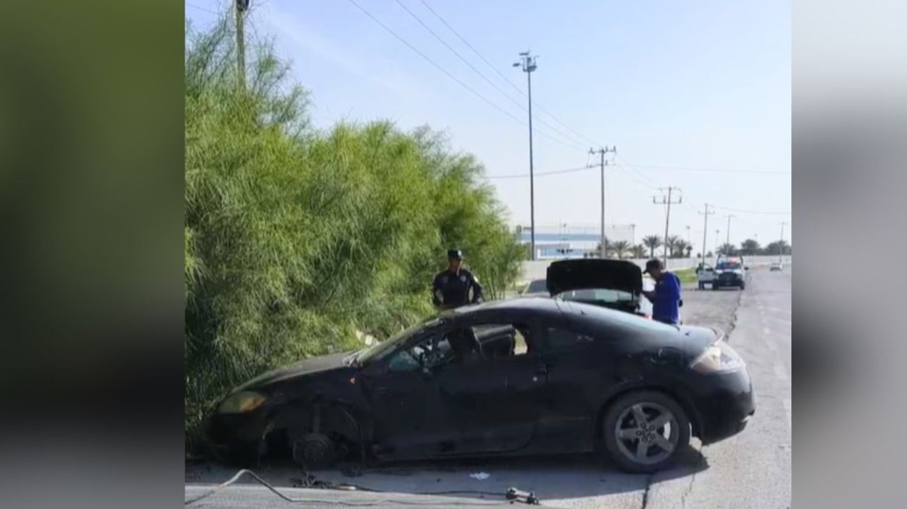 Vuelca automóvil en Frontera; conductor termina hospitalizado