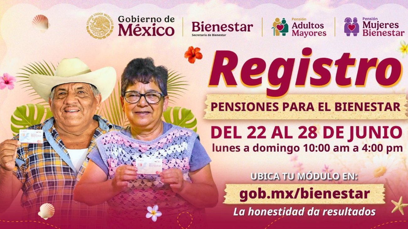 Arranca registro de pensiones de Bienestar; concluye 28 de junio