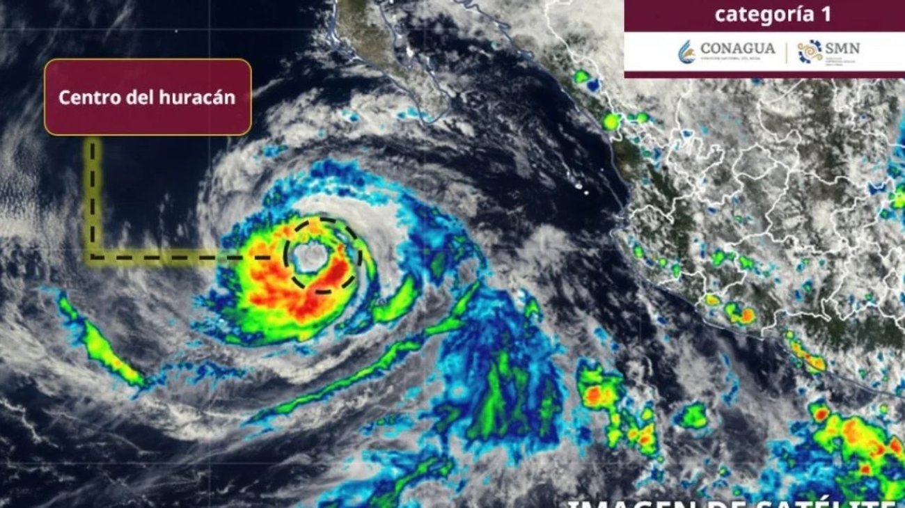 Mantiene huracán Rachel categoría 1 frente a costas