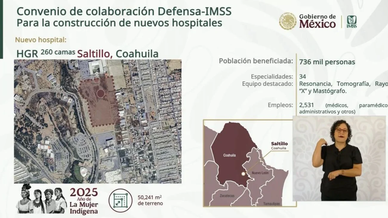 Anuncian construcción de hospital de especialidades en Saltillo