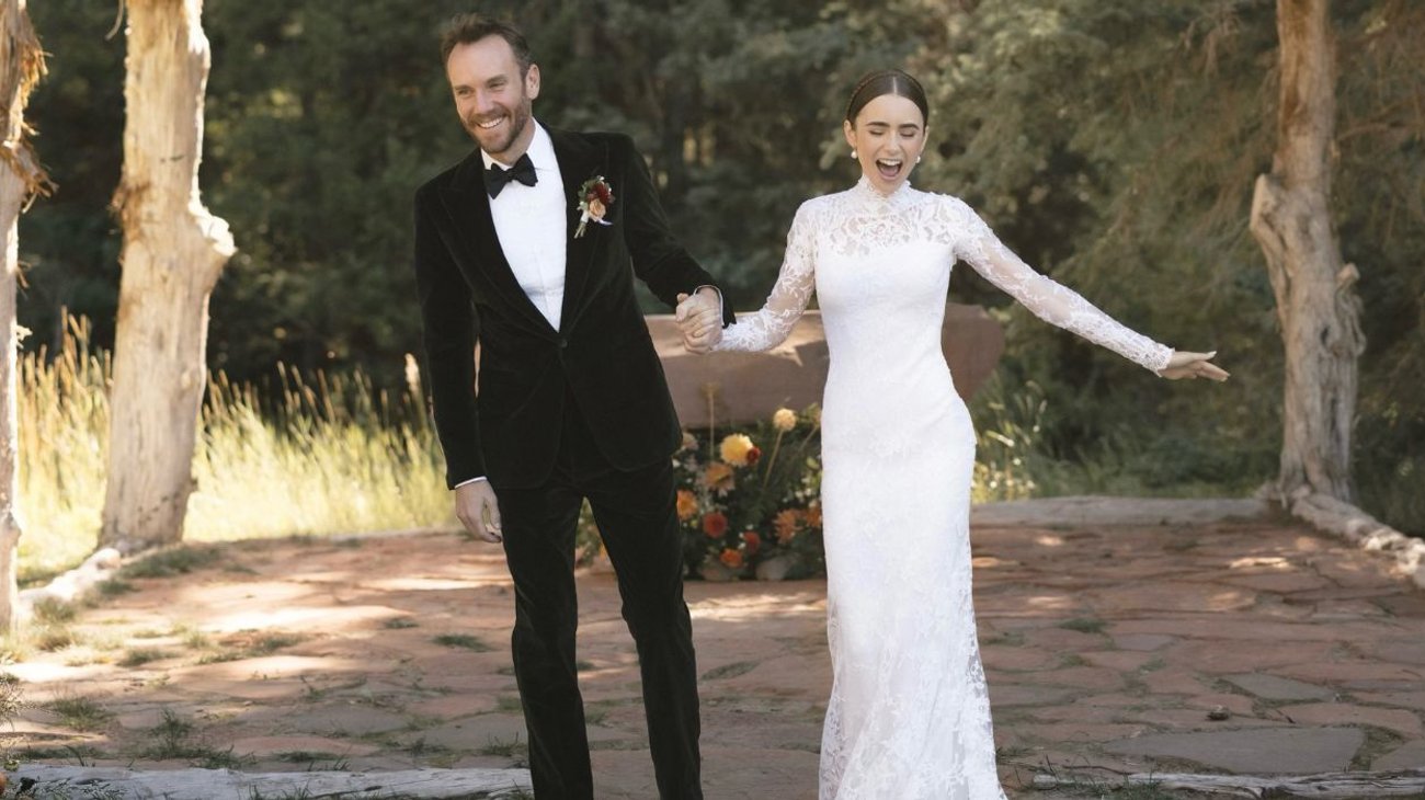Lily Collins celebra 5 años de casada con Charlie McDowell