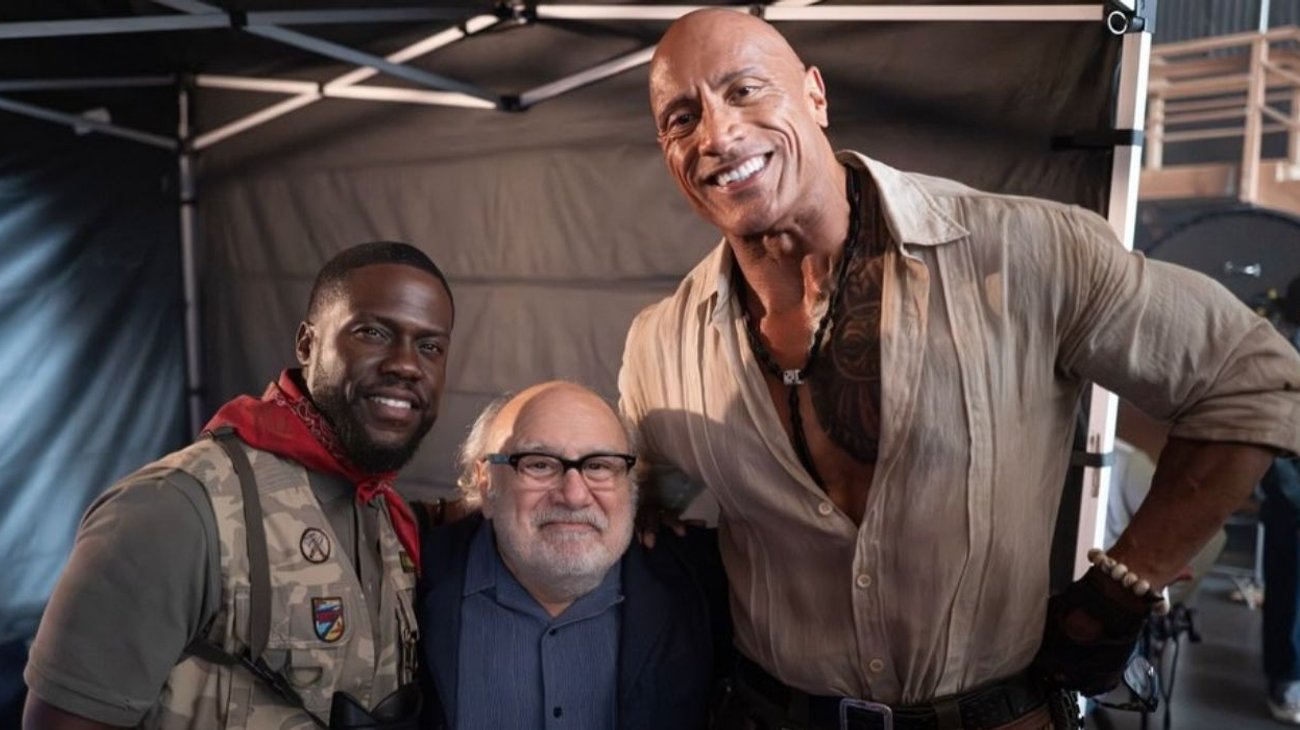 Dwayne Johnson homenajea a Danny DeVito tras terminar Jumanji 3