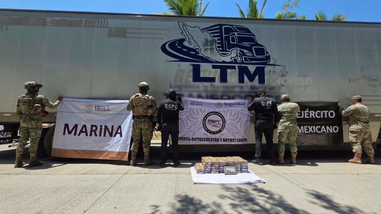 Caen 4 con 60 kilos de cocaína ocultos en camión en Colima