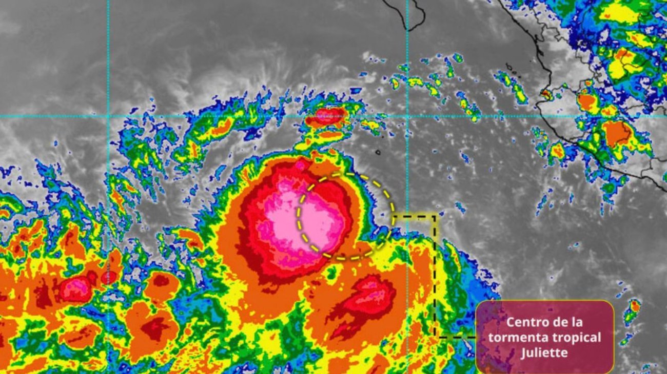 Se forma tormenta tropical Juliette frente a Baja California Sur