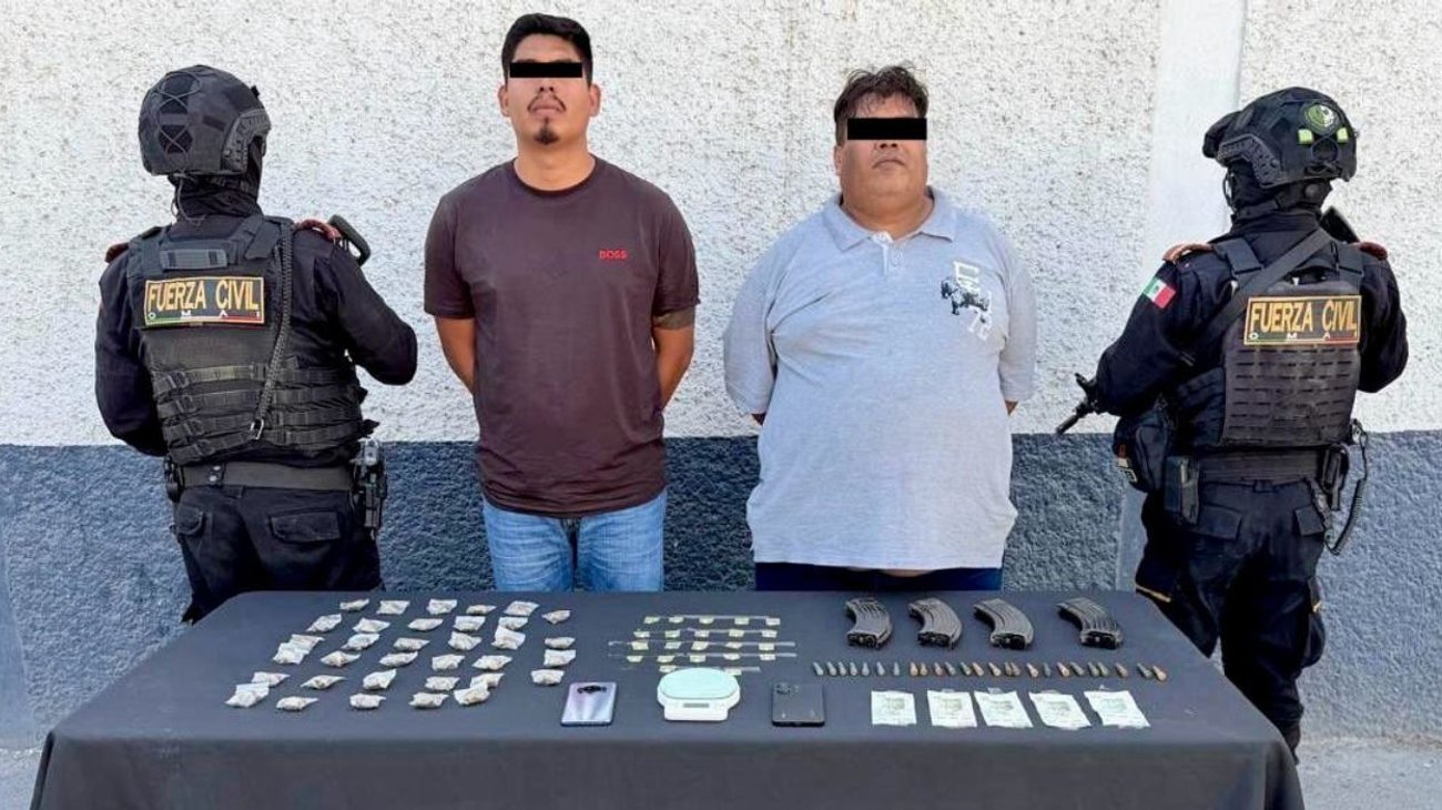  Detienen a dos presuntos integrantes de una célula delictiva